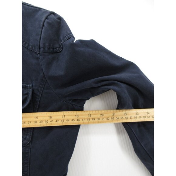 Banana Republic Jacket Small Military Coat Elbow Patches Utility Belt - Picture 6 of 13